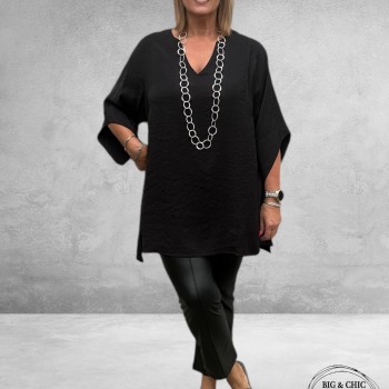 ONLY-M Pantalon Leerlook PELLE FLAIR Zwart  