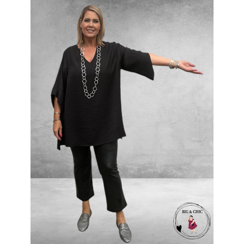 ONLY-M Pantalon Leerlook PELLE FLAIR Zwart  