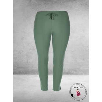 Only-M Travel Pantalon Enkel Broek  Met Splitje  TEAL