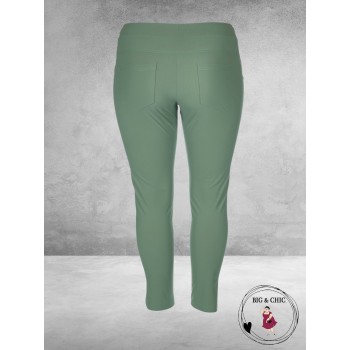 Only-M Travel Pantalon Enkel Broek  Met Splitje  TEAL