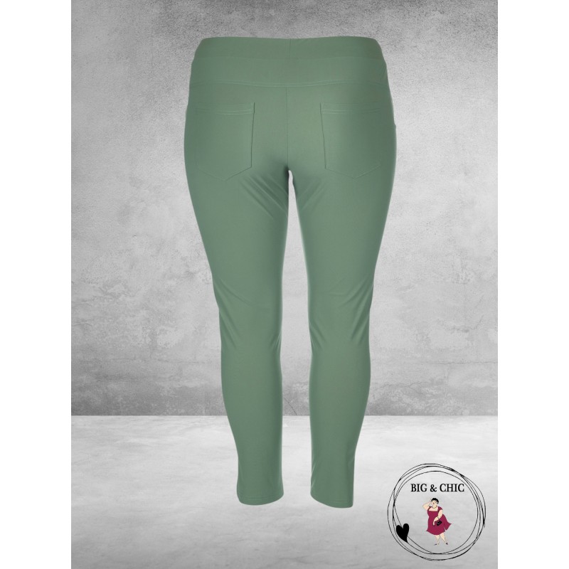 Only-M Travel Pantalon Enkel Broek  Met Splitje  TEAL