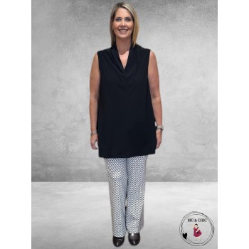 ONLY-M Top Travel Shawlkraag Zwart