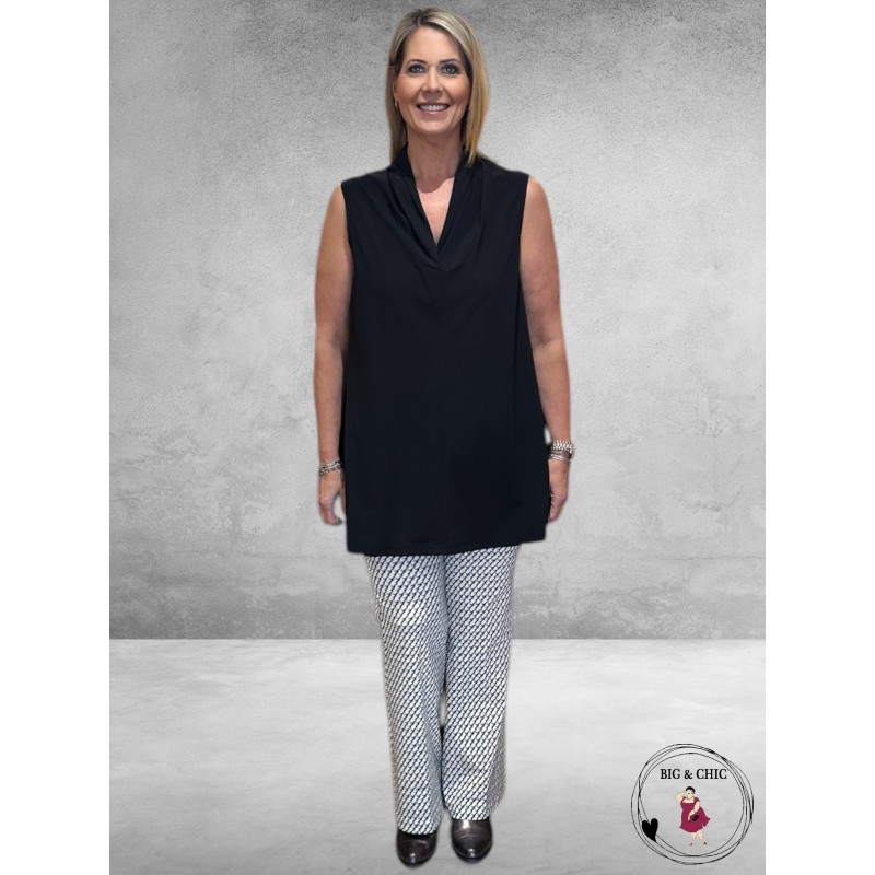 ONLY-M Top Travel Shawlkraag Zwart