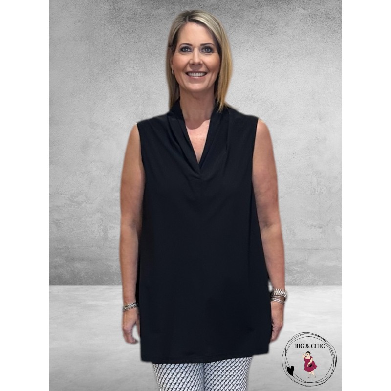 ONLY-M Top Travel Shawlkraag Zwart