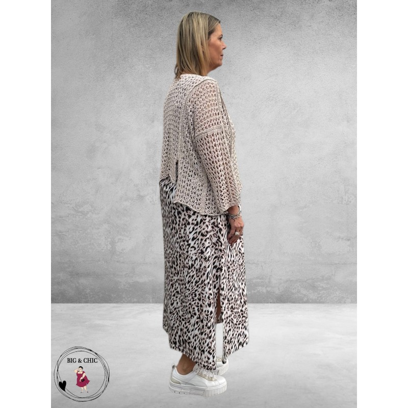 ONLY-M Jurk Mouwloos Travel Leopard