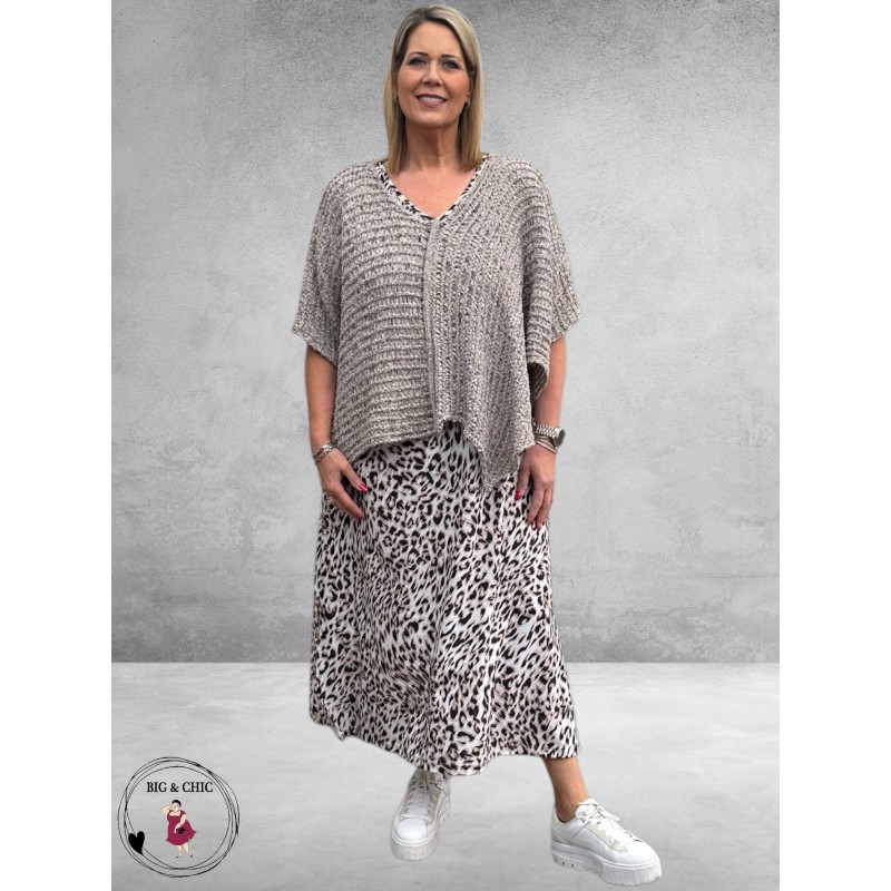 ONLY-M Jurk Mouwloos Travel Leopard