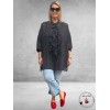 Only-M Crepon Roezel Blouse Zwart