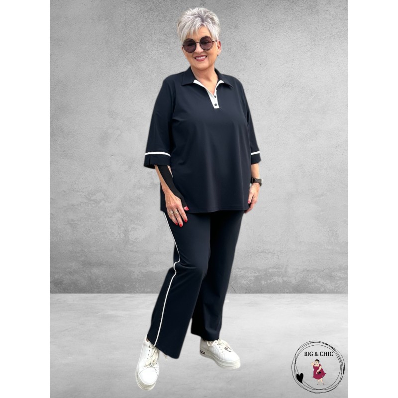 Only-M Poloshirt Sporty Travel Piquet