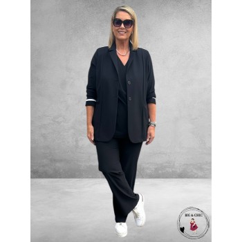 ONLY-M Blazer Sporty Travel Pique Zwart