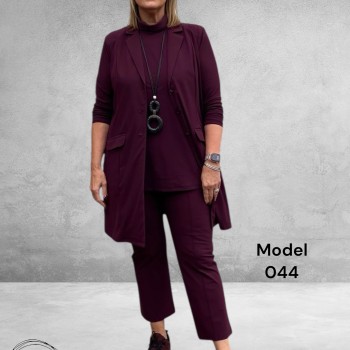 ONLY-M Pantalon Travel Flair Vino Rosso Strong