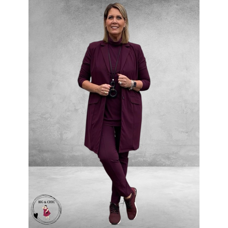Only-M Travel Pantalon-Broek Vino Rosso Strong