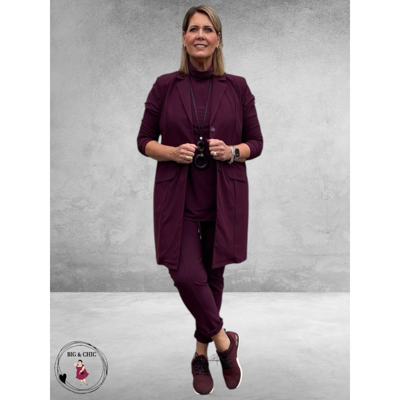 Only-M Travel Pantalon-Broek Vino Rosso Strong