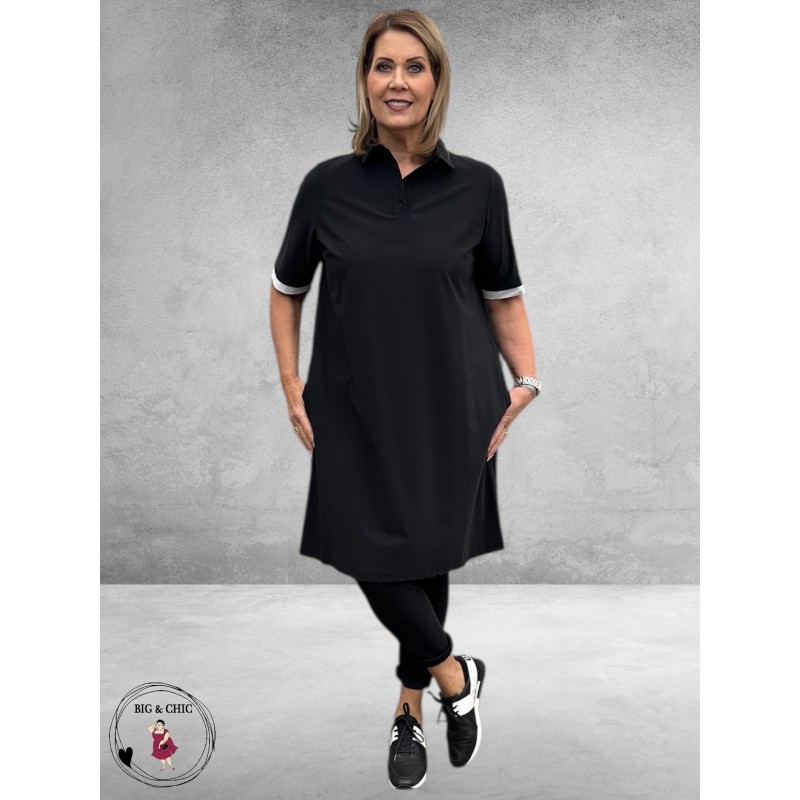 Only-m Polojurk Travel Zwart-Wit