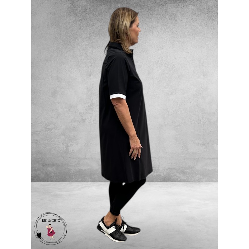 Only-m Polojurk Travel Zwart-Wit