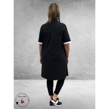 Only-m Polojurk Travel Zwart-Wit