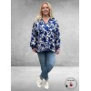 Ophilia Blouse JANE Cobalt Flower