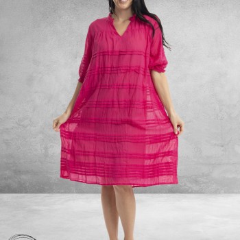 Orientique Jurk  Essentials Hot Pink