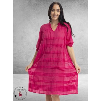 Orientique Jurk  Essentials Hot Pink