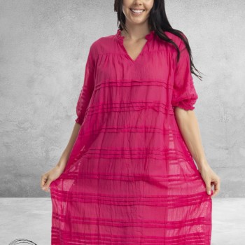 Orientique Jurk  Essentials Hot Pink