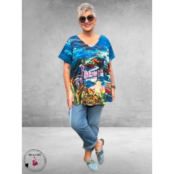 ORIENTIQUE Shirt Comtemporary Santorini