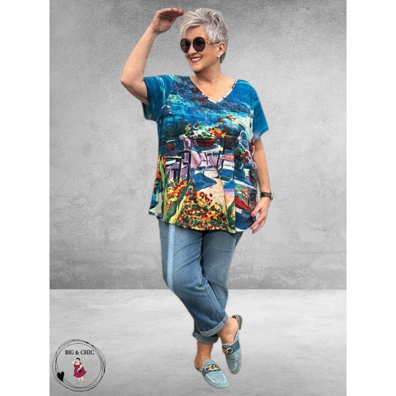 ORIENTIQUE Shirt Comtemporary Santorini