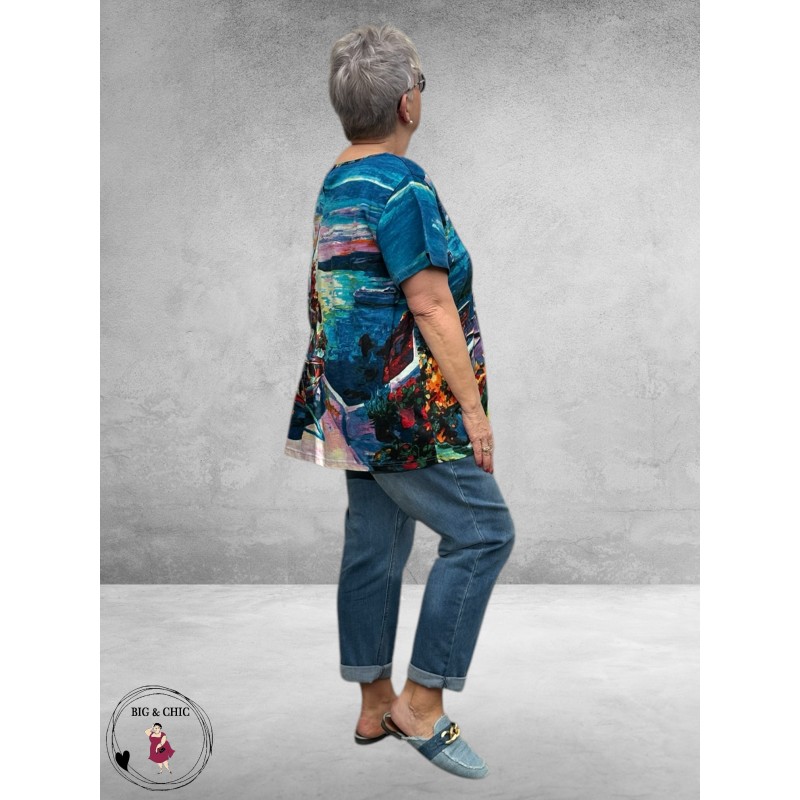 ORIENTIQUE Shirt Comtemporary Santorini