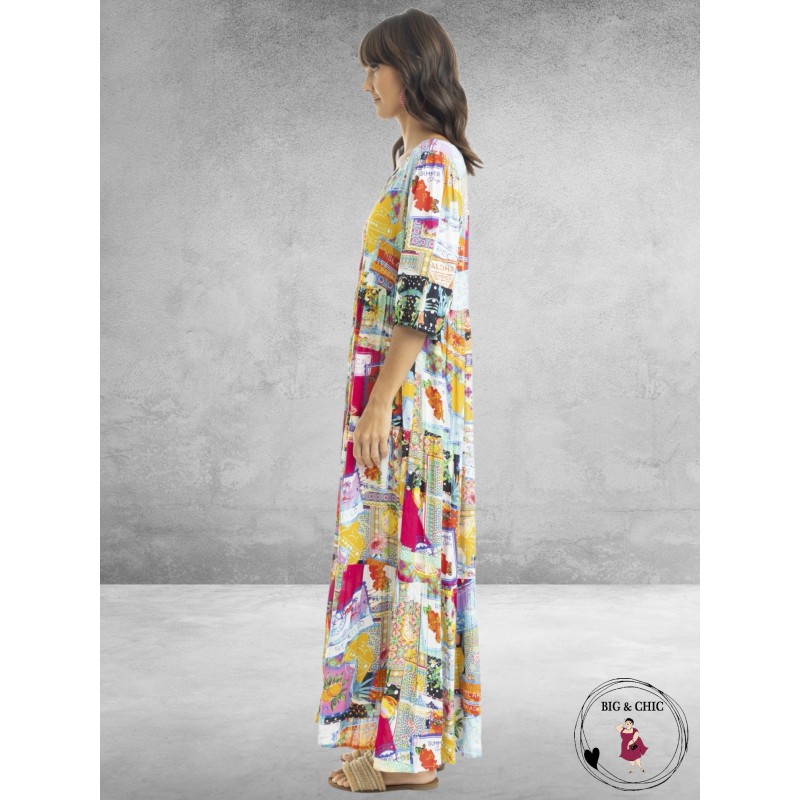 ORIENTIQUE Maxi Jurk Lana