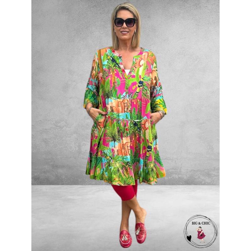 Orientique Jurk Lani Oosterse Print