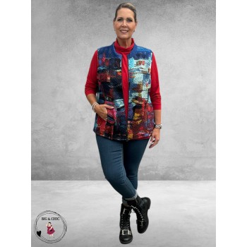 ORIENTIQUE Bodywarmer Night Boats Reversible