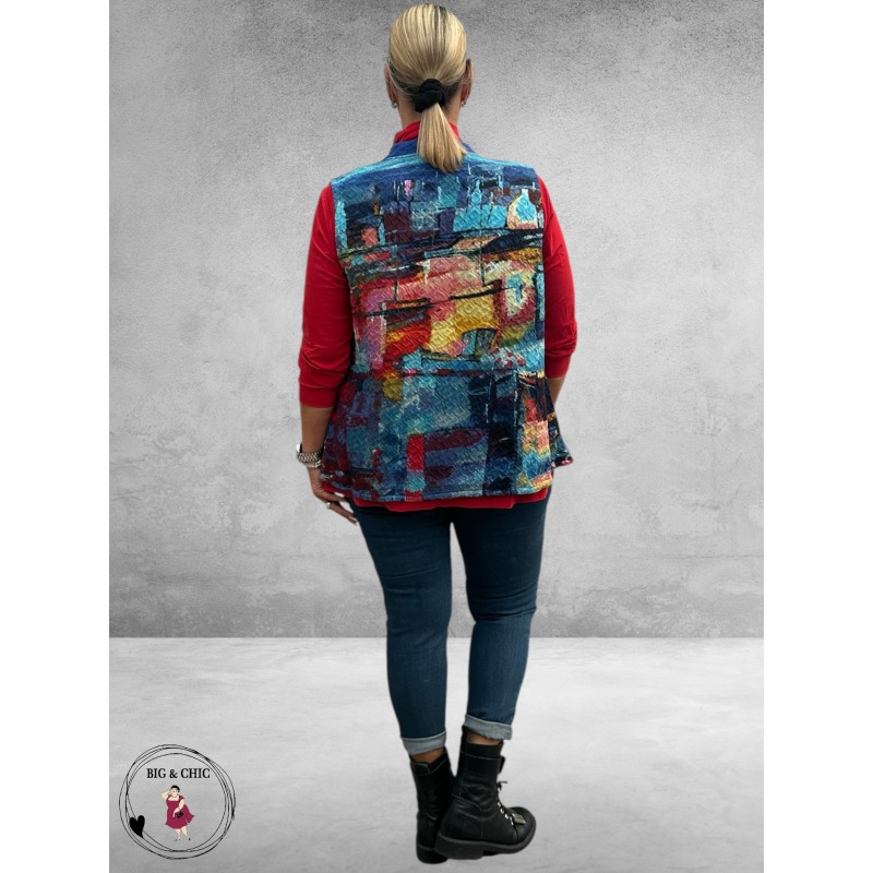 ORIENTIQUE Bodywarmer Night Boats Reversible