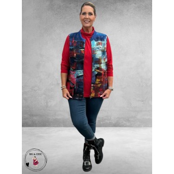 ORIENTIQUE Bodywarmer Night Boats Reversible