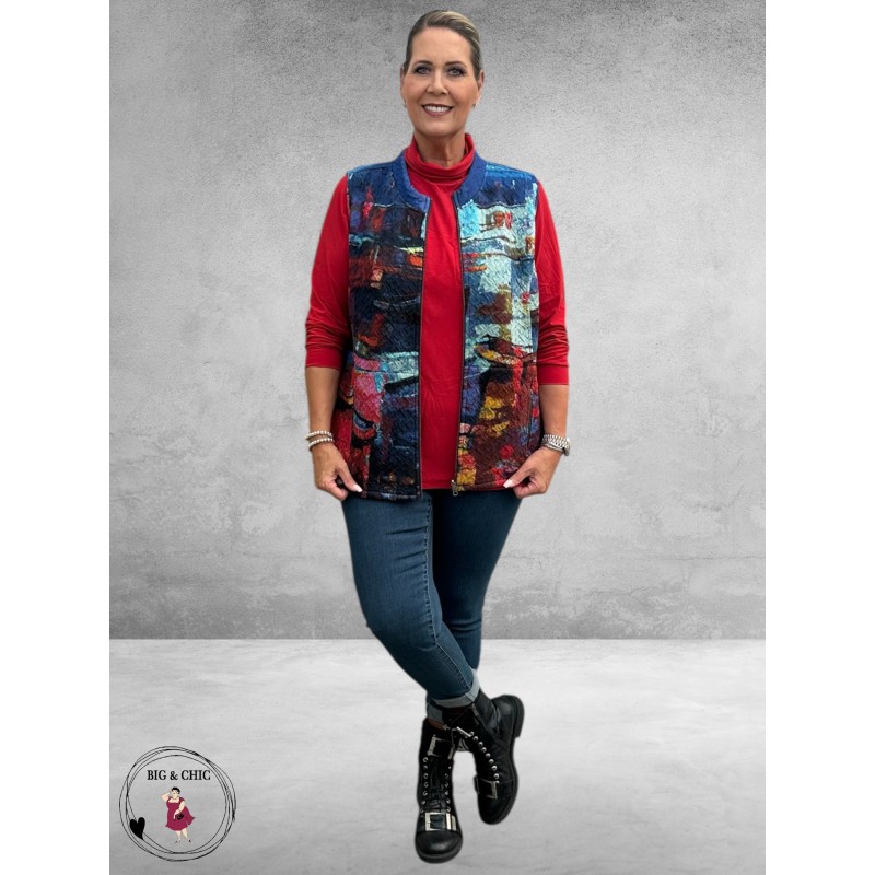 ORIENTIQUE Bodywarmer Night Boats Reversible