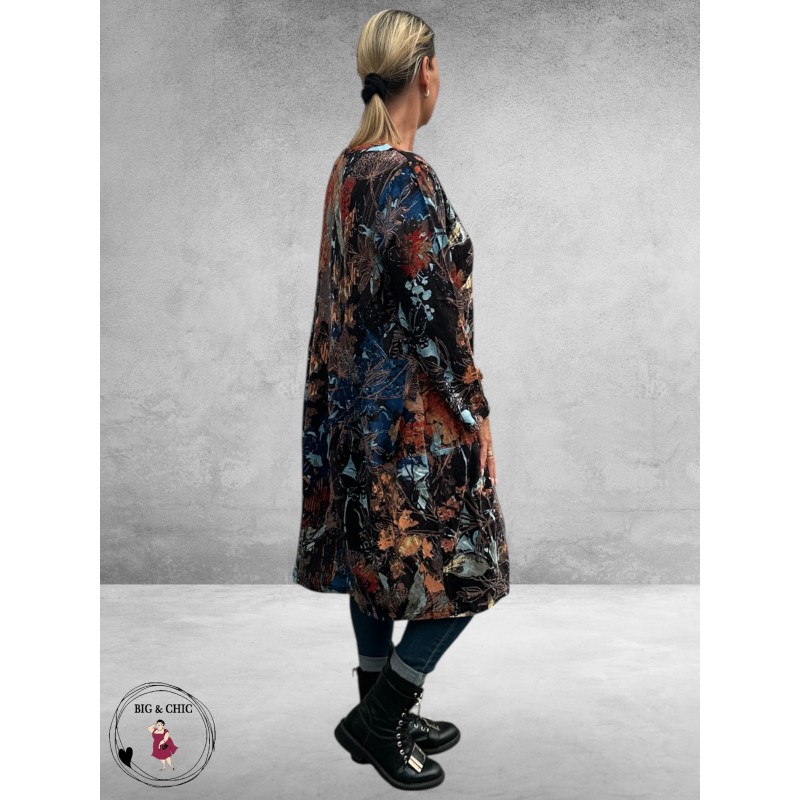 ORIENTIQUE Bubble Jurk Abstract Floral