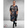 ORIENTIQUE Bubble Jurk Abstract Floral