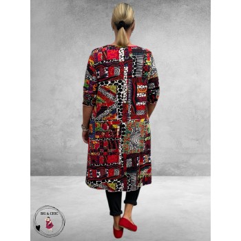 ORIENTIQUE Jurk Patch Runaway Train