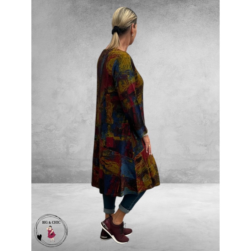 ORIENTIQUE Curved Layer Jurk Japan Street 