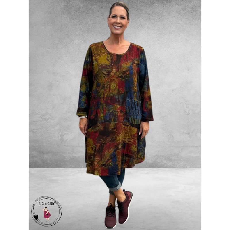 ORIENTIQUE Curved Layer Jurk Japan Street 