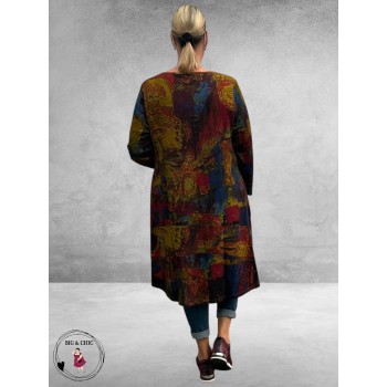 ORIENTIQUE Curved Layer Jurk Japan Street 