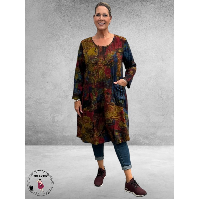 ORIENTIQUE Curved Layer Jurk Japan Street 