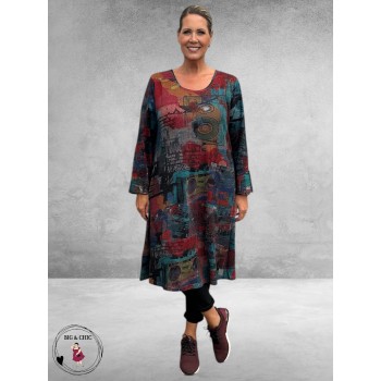 ORIENTIQUE Jurk Retro Tapes