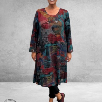 ORIENTIQUE Jurk Retro Tapes