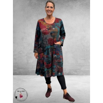 ORIENTIQUE Jurk Retro Tapes