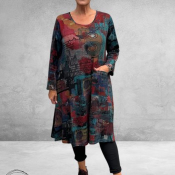 ORIENTIQUE Jurk Retro Tapes