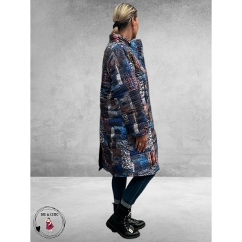 ORIENTIQUE Jas Kantha Patch Blauw