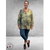 ORIENTIQUE Doorknoop Blouse Orient