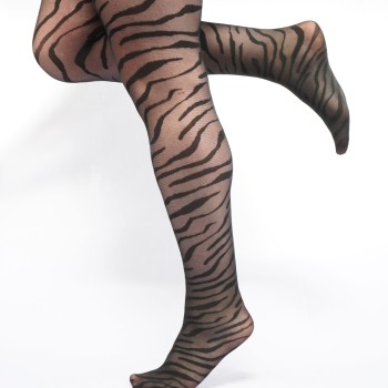 Pamela Mann Panty ZEBRA Zwart