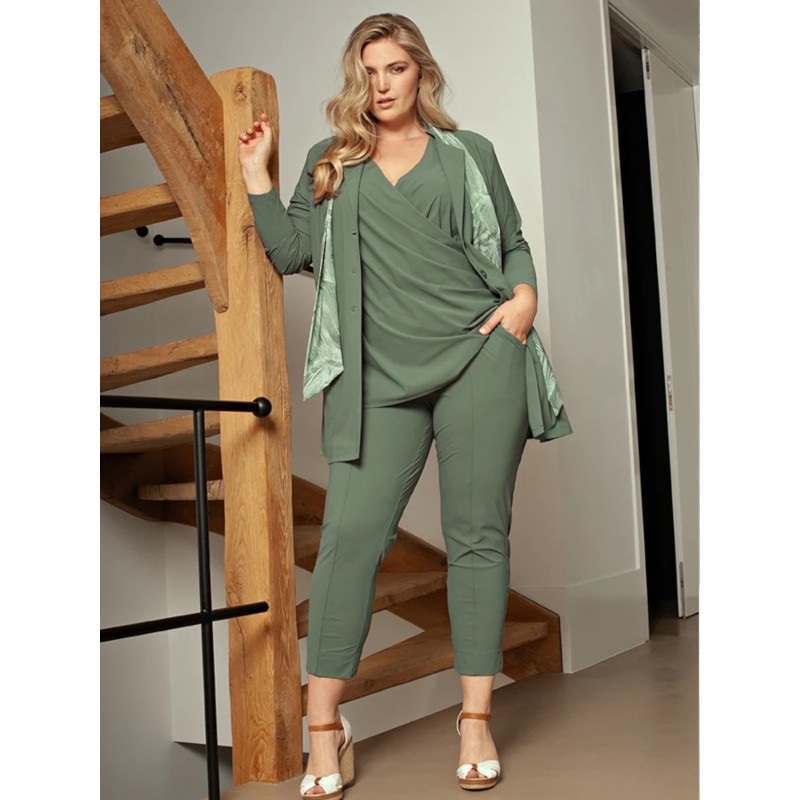 PLUS BASICS Broek 7/8 Linde