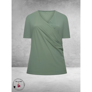 Plus Basics Wrap Top Linde