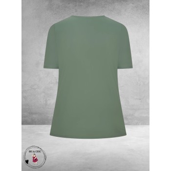 Plus Basics Wrap Top Linde