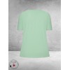 Plus Basics Wrap Top Mint